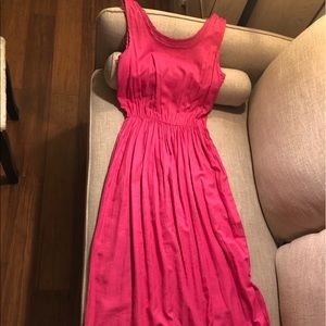 Rose red  silk dresses for women party or wedding